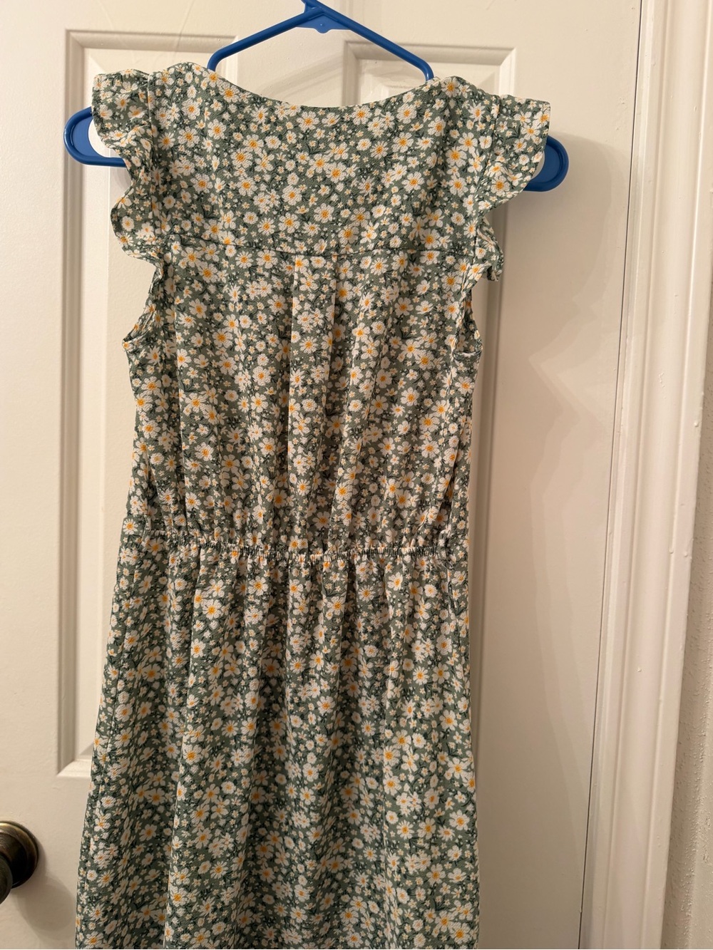 Monteau Sage Green Daisy Button-Front Midi Dress - Picture 2 of 3